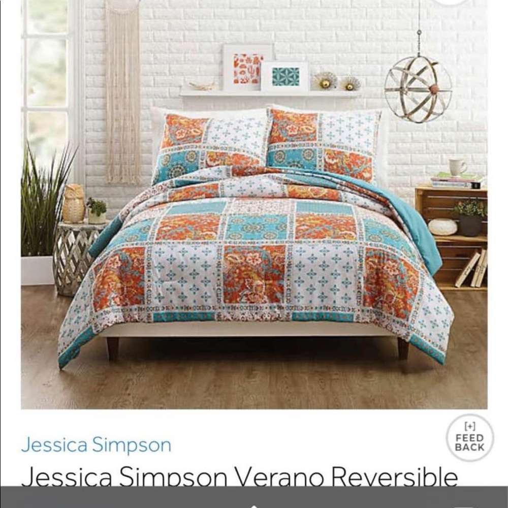 Jessica Simpson Verano Quilt Set In Coral Twin XL